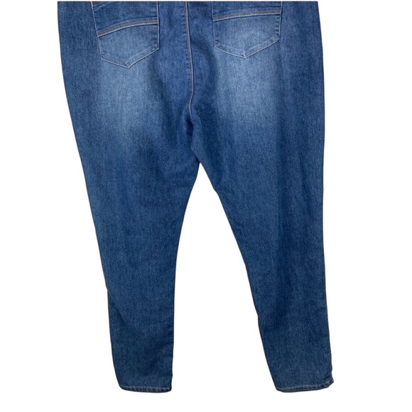 Boohoo NWT Blue Mid-Rise Skinny Jeans size 16 - Picture 2 of 8